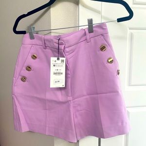 Zara Bright Lilac Shorts! So cute on!